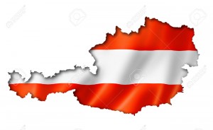 29237969-Austria-flag-map-three-dimensional-render-isolated-on-white-Stock-Photo